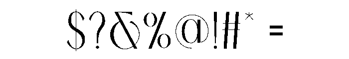 Panera Font OTHER CHARS