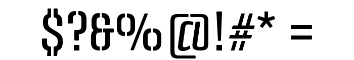 Panfleta Stencil Regular Font OTHER CHARS
