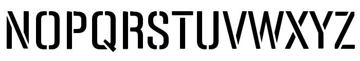 Panfleta Stencil Regular Font UPPERCASE