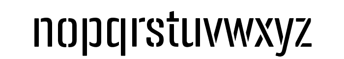 Panfleta Stencil Regular Font LOWERCASE