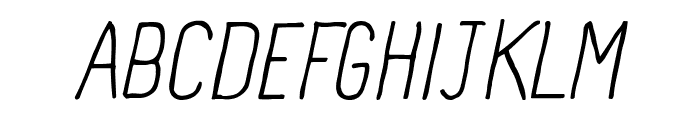 Panforte Condensed Light Italic Font UPPERCASE