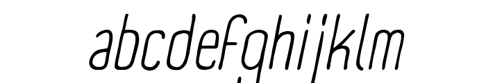 Panforte Condensed Light Italic Font LOWERCASE