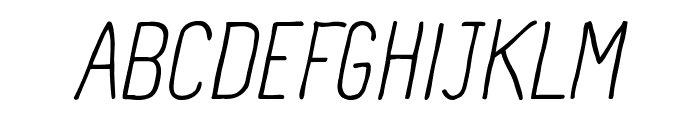 Panforte Pro Light Italic Font UPPERCASE