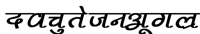 Pankaj Bold Italic Font LOWERCASE