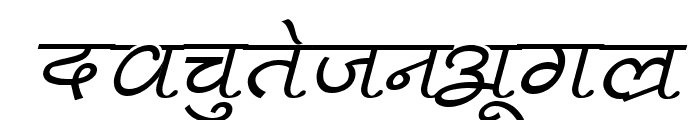 Pankaj Italic Font LOWERCASE