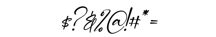 Pantherdam Signature Italic Font OTHER CHARS