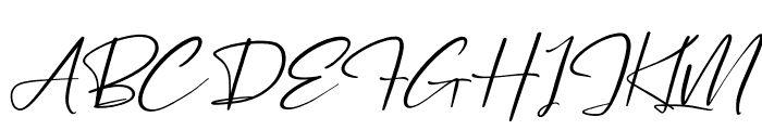 Pantherdam Signature Italic Font UPPERCASE