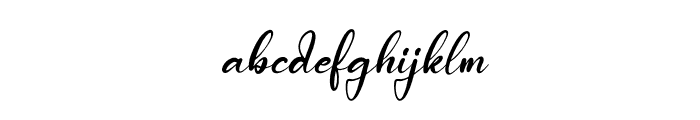 Pantherdam Signature Italic Font LOWERCASE