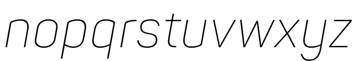 Panton Narrow-Trial ExtraLight Italic Font LOWERCASE