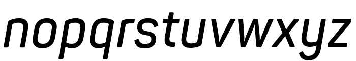 Panton Narrow-Trial SemiBold Italic Font LOWERCASE