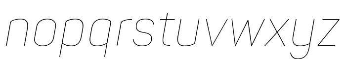 Panton Narrow-Trial Thin Italic Font LOWERCASE