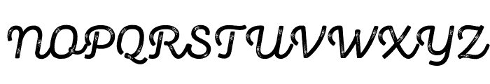 Panton Rust Script SemiBold Grunge Font UPPERCASE