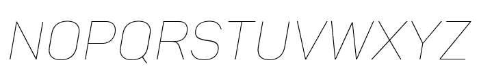 Panton-Trial Thin Italic Font UPPERCASE