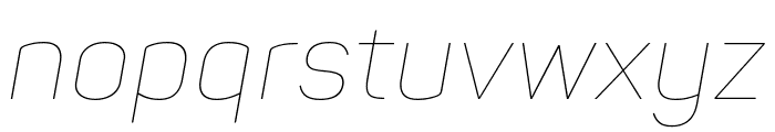Panton-Trial Thin Italic Font LOWERCASE