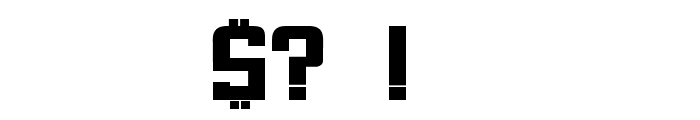 Panzer Condensed Font OTHER CHARS