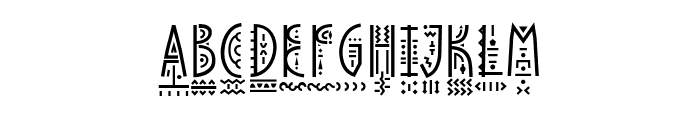 PapaKilo Decorative Font LOWERCASE