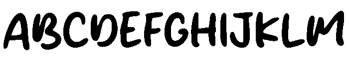 Papaya Fruit Font UPPERCASE
