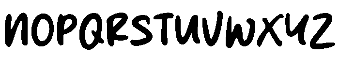 Papaya Fruit Font UPPERCASE