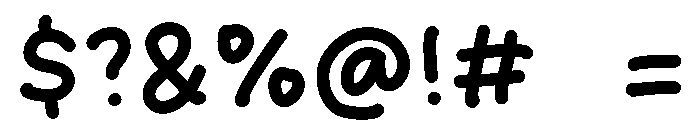 Paper Noise Font OTHER CHARS