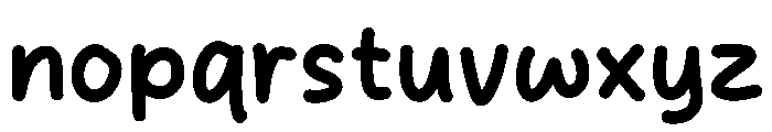Paper Noise Font LOWERCASE