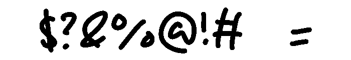 Paper Sheet Font OTHER CHARS
