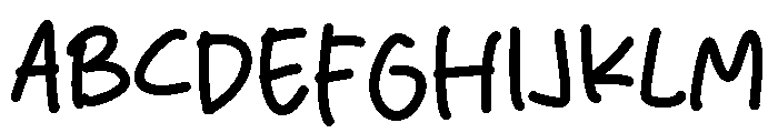 Paper Sheet Font UPPERCASE