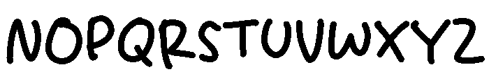 Paper Sheet Font UPPERCASE