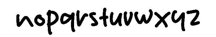 Paper Sheet Font LOWERCASE