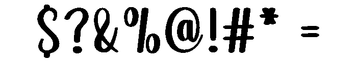 Paper Sublimation Font OTHER CHARS