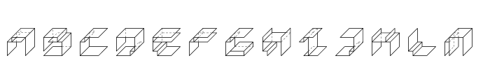 PaperCube-Cube Font LOWERCASE