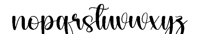 Paperline Font LOWERCASE