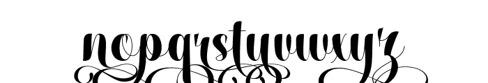 Papillion Swashed PERSONAL Regular Font LOWERCASE