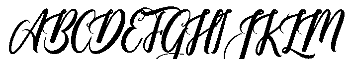 Paradise Love Font UPPERCASE