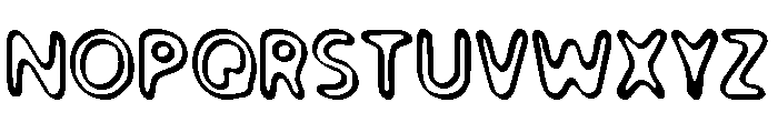 Paradise Road Outline Font UPPERCASE