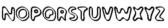Paradise Road Outline Font LOWERCASE