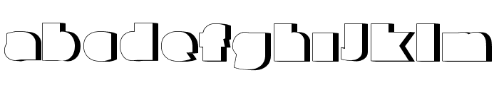 Parafuse Shadow Font LOWERCASE