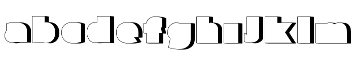 Parafuse Ultra Black Shadow Font LOWERCASE