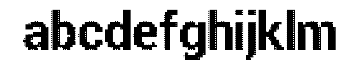 Parametric Glitch Bold Font LOWERCASE
