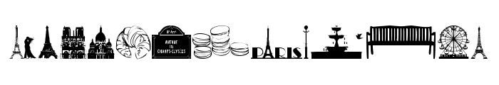Paris Font UPPERCASE
