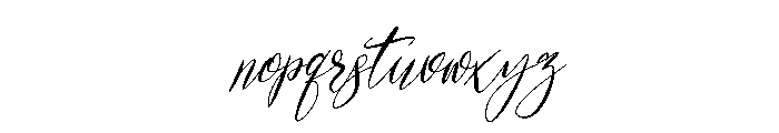 Pariss Hillton Italic Font LOWERCASE