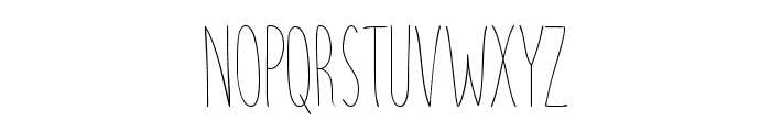 ParsleyPath-Thin Font LOWERCASE