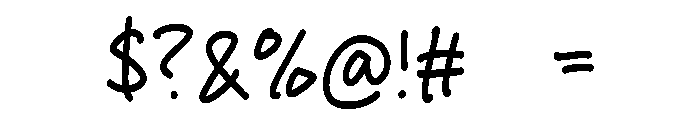 Party Clash Font OTHER CHARS