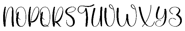 Party Wedding Font UPPERCASE