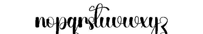 Party Wedding Font LOWERCASE