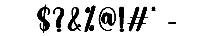 Partying Font OTHER CHARS