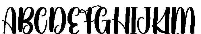Partying Font UPPERCASE