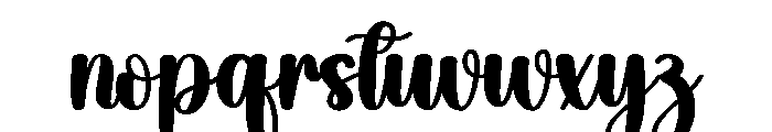 Partying Font LOWERCASE
