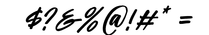 Passifille Italic Font OTHER CHARS