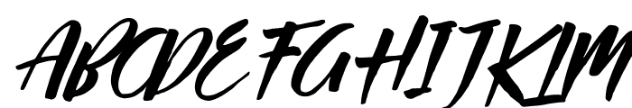 Passifille Italic Font UPPERCASE