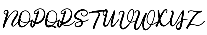 Passionate Font UPPERCASE